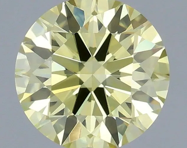 0.46ct ROUND Fancy Yellow VS1 Coloured Lab diamond