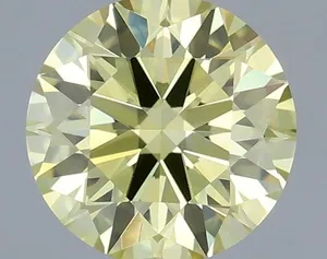 0.46ct ROUND Fancy Yellow VS1 Coloured Lab diamond