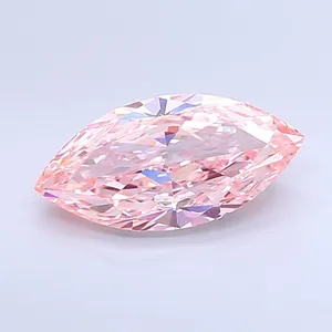 2.72ct MARQUISE Fancy Intense Pink VVS2 Coloured Lab diamond
