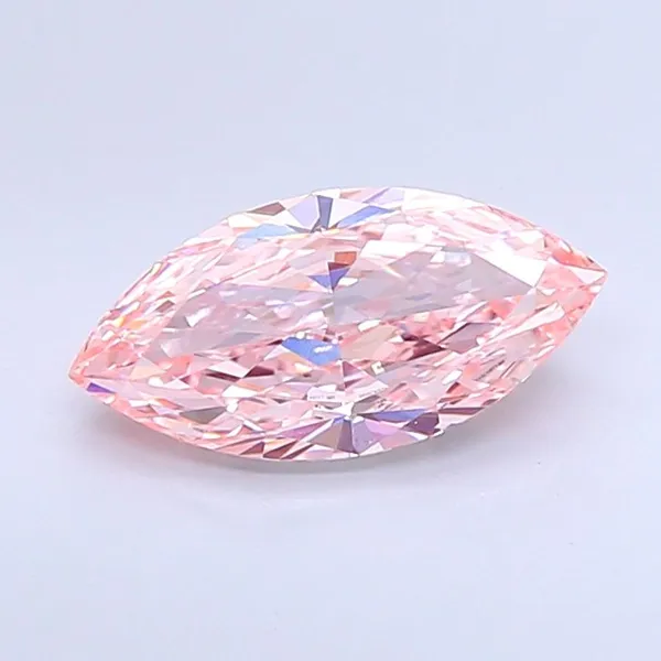 2.72ct MARQUISE Fancy Intense Pink VVS2 Coloured Lab diamond