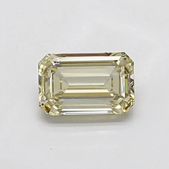 1.03ct EMERALD Fancy Light Yellow VVS2 Coloured Lab diamond