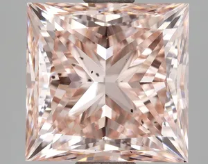 3.55ct PRINCESS Fancy Intense Pink SI1 Coloured Lab diamond