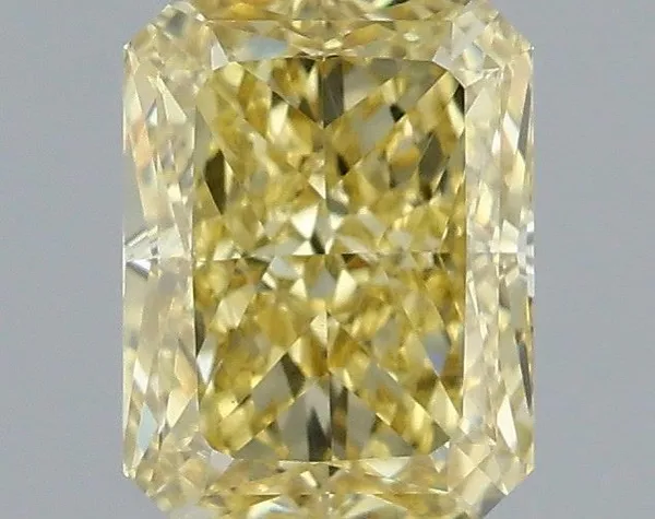 0.95ct RADIANT Fancy Intense Yellow VS1 Coloured Lab diamond