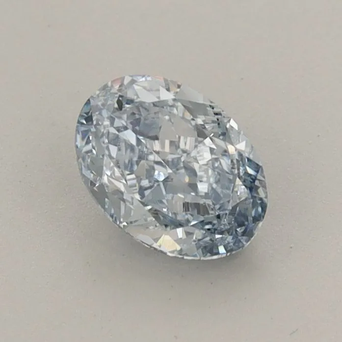 0.70ct OVAL Fancy Blue VVS2 Coloured Lab diamond