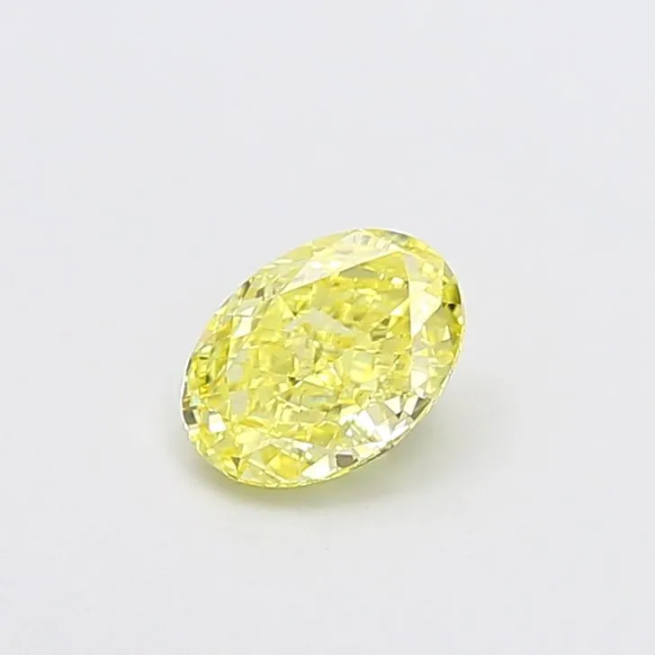 1.02ct OVAL Fancy Intense Yellow VS1 Coloured Lab diamond