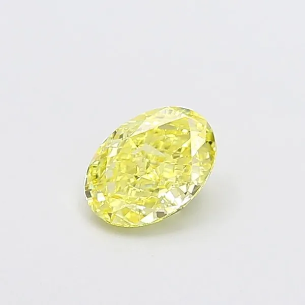 1.02ct OVAL Fancy Intense Yellow VS1 Coloured Lab diamond