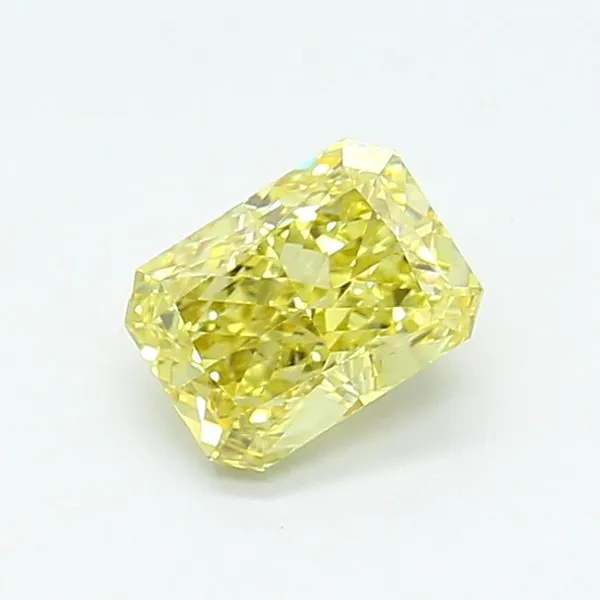 1.19ct RADIANT Fancy Intense Yellow VS1 Coloured Lab diamond