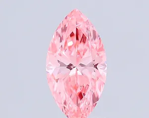 1ct MARQUISE Fancy Intense Pink VS1 Coloured Lab diamond