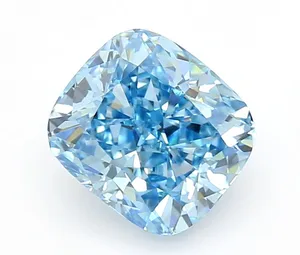 1.08ct CUSHION Fancy Vivid Blue VS1 Coloured Lab diamond