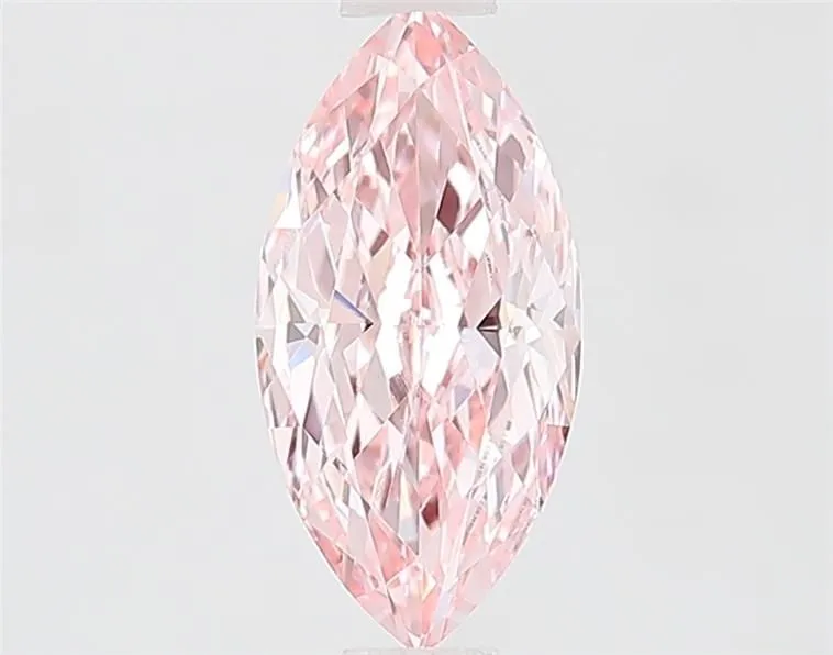 1.00ct MARQUISE Fancy Vivid Pink VS1 Coloured Lab diamond