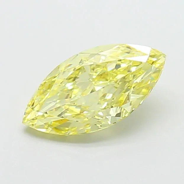 1.40ct MARQUISE Fancy Intense Yellow VS1 Coloured Lab diamond