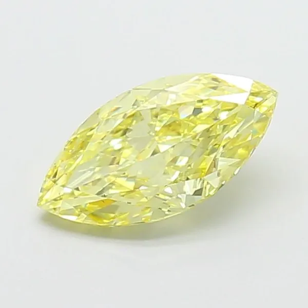 1.4ct MARQUISE Fancy Intense Yellow VS1 Coloured Lab diamond