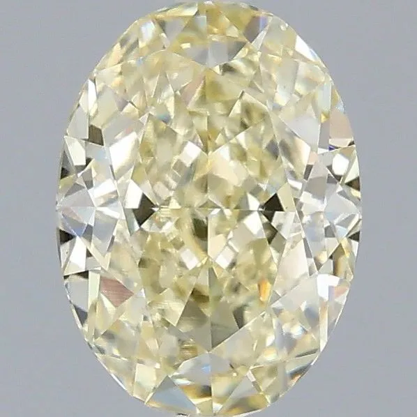 1.05ct OVAL Fancy Light Yellow VS1 Coloured Lab diamond