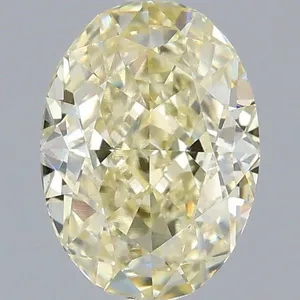 1.05ct OVAL Fancy Light Yellow VS1 Coloured Lab diamond