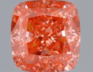 1.07ct CUSHION Fancy Vivid Pink VS1 Coloured Lab diamond