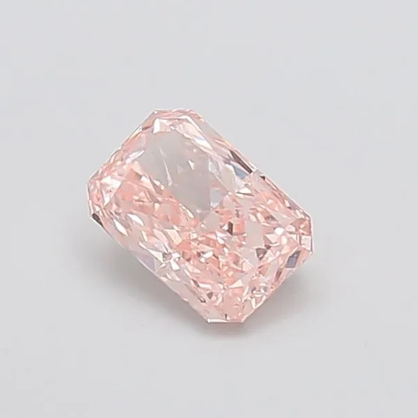 0.91ct RADIANT Fancy Intense Pink VVS2 Coloured Lab diamond