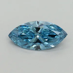 1.01ct MARQUISE Fancy Vivid Blue VS1 Coloured Lab diamond