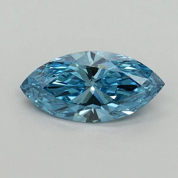 1.01ct MARQUISE Fancy Vivid Blue VS1 Coloured Lab diamond