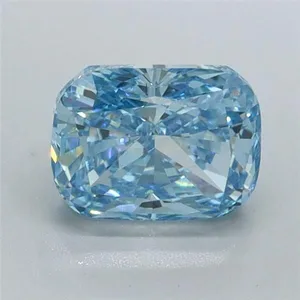 1.01ct CUSHION Fancy Vivid Blue VS1 Coloured Lab diamond