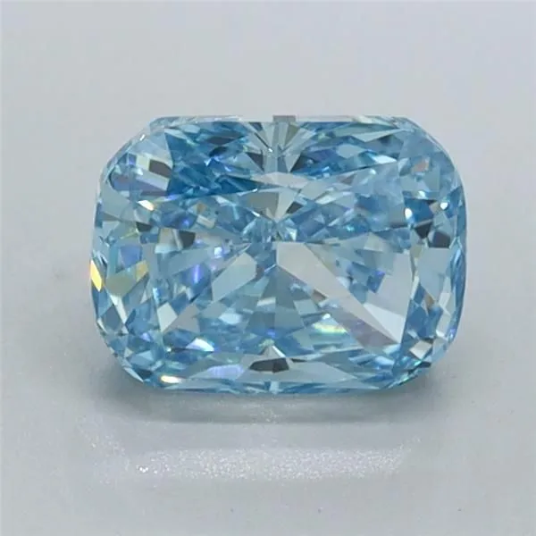 1.01ct CUSHION Fancy Vivid Blue VS1 Coloured Lab diamond