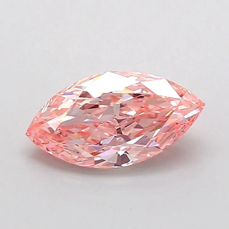 1.01ct MARQUISE Fancy Vivid Pink VVS2 Coloured Lab diamond