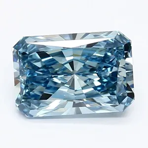1.34ct RADIANT Fancy Vivid Blue VS2 Coloured Lab diamond