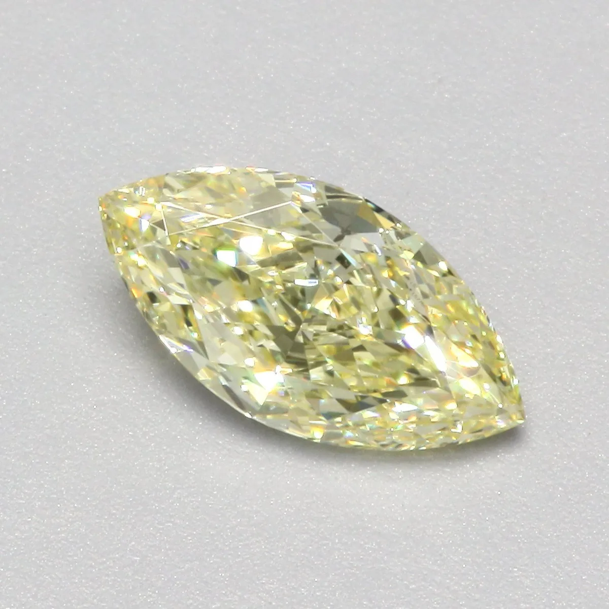 1.00ct MARQUISE Fancy Intense Yellow VS1 Coloured Lab diamond