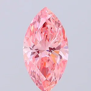 1.5ct MARQUISE Fancy Vivid Pink VS1 Coloured Lab diamond