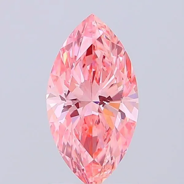 1.5ct MARQUISE Fancy Vivid Pink VS1 Coloured Lab diamond