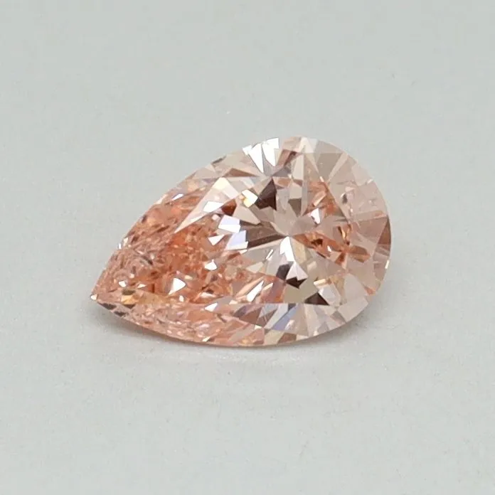 0.30ct PEAR Fancy Vivid Pink SI1 Coloured Lab diamond