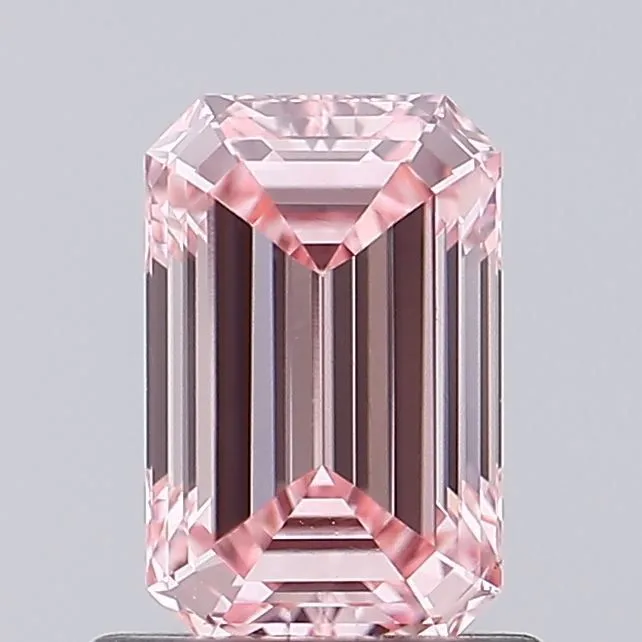 1.03ct EMERALD Fancy Intense Pink VS1 Coloured Lab diamond