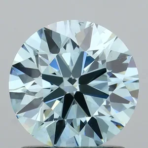 1.2ct ROUND Fancy Vivid Blue VS2 Coloured Lab diamond