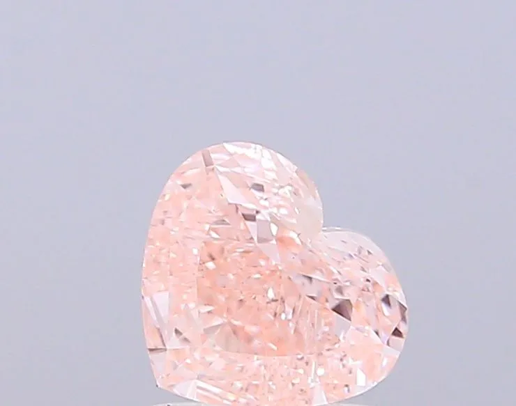 1.01ct HEART Fancy Pink VS2 Coloured Lab diamond