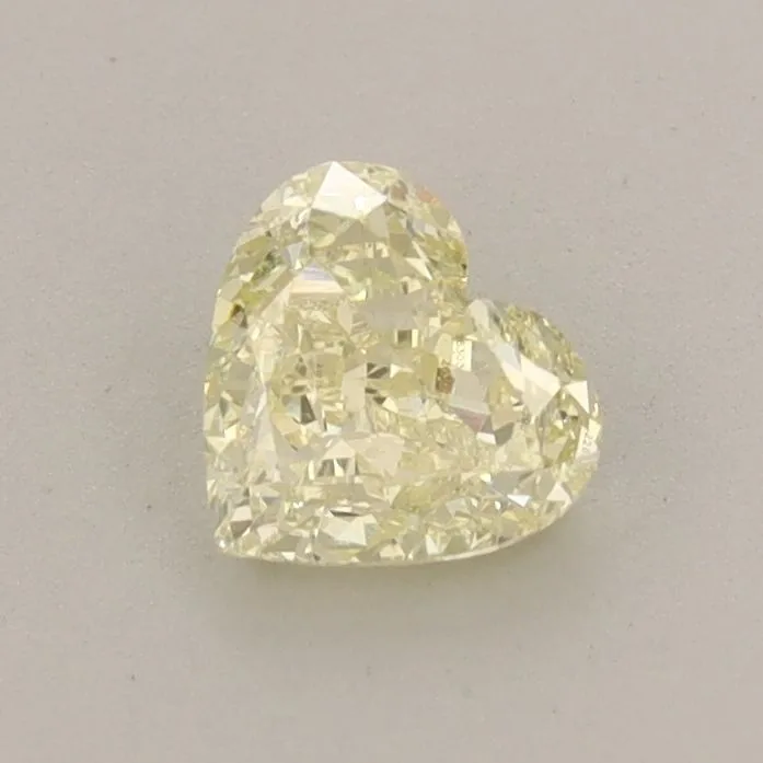 0.57ct HEART Fancy Yellow VVS2 Coloured Lab diamond