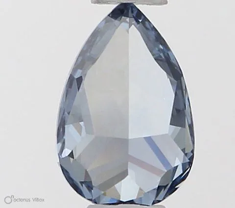0.35ct PEAR Fancy Intense Blue SI1 Coloured Lab diamond