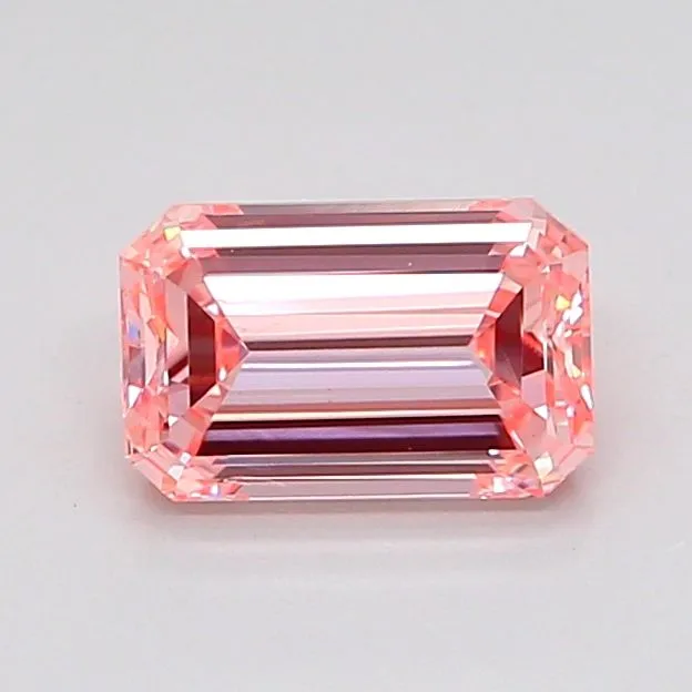 1.01ct EMERALD Fancy Intense Pink SI1 Coloured Lab diamond