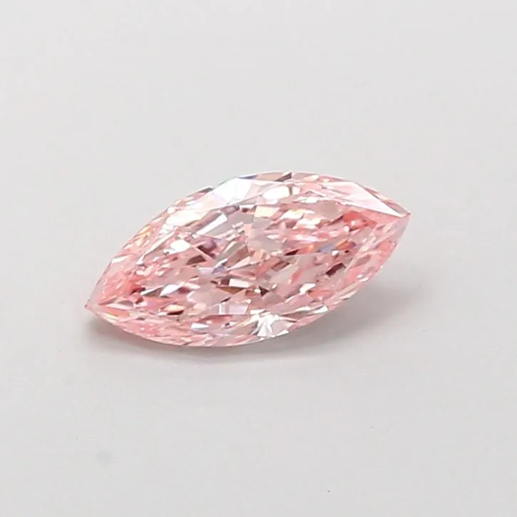 0.72ct MARQUISE Fancy Intense Pink VS2 Coloured Lab diamond