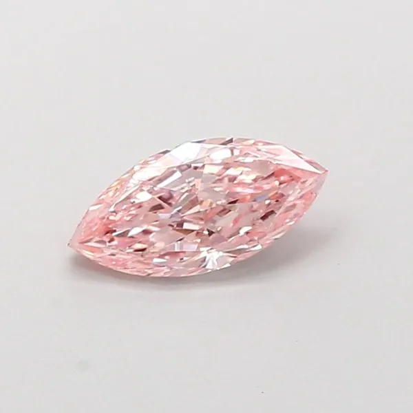 0.72ct MARQUISE Fancy Intense Pink VS2 Coloured Lab diamond