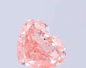 1ct HEART Fancy Vivid Pink VS1 Coloured Lab diamond