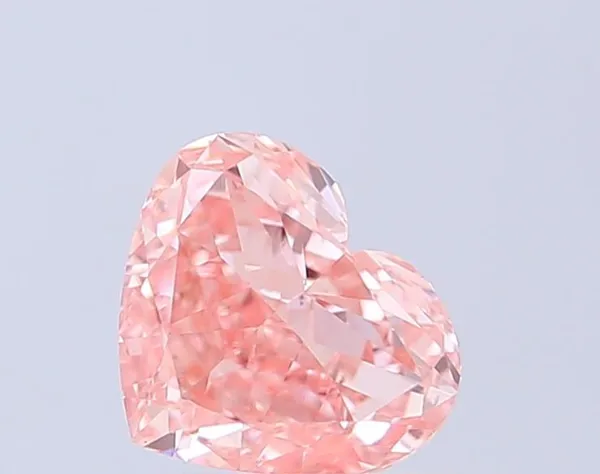 1ct HEART Fancy Vivid Pink VS1 Coloured Lab diamond