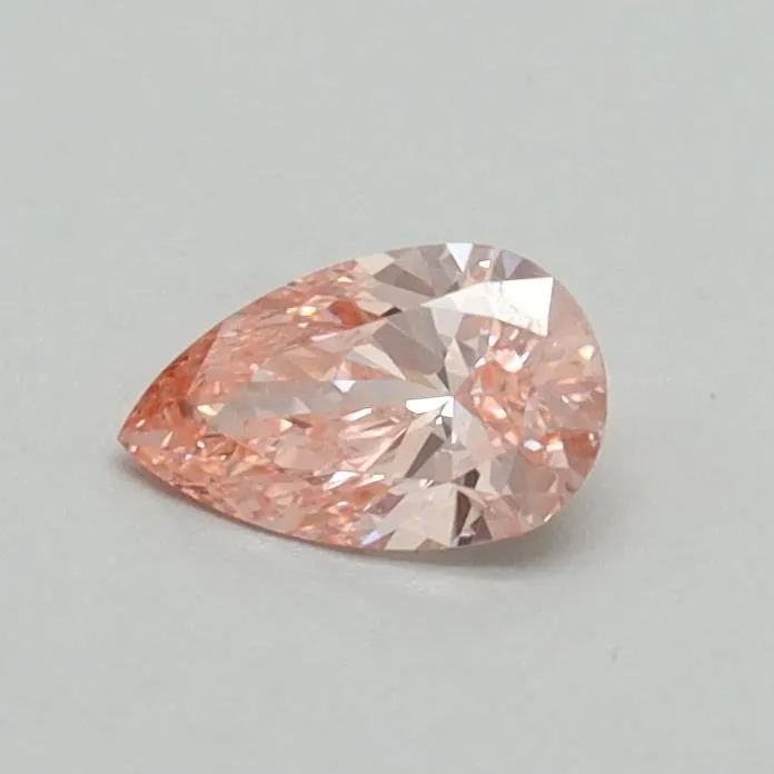 0.30ct PEAR Fancy Vivid Pink VS1 Coloured Lab diamond