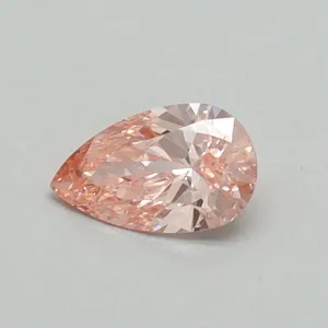0.3ct PEAR Fancy Vivid Pink VS1 Coloured Lab diamond