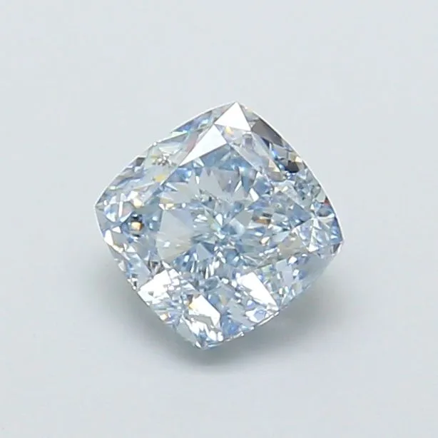 1.02ct CUSHION Fancy Intense Blue VVS1 Coloured Lab diamond