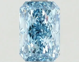 1.16ct RADIANT Fancy Vivid Blue VVS2 Coloured Lab diamond