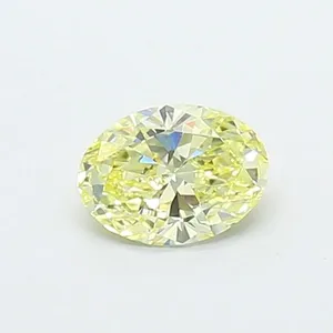 0.36ct OVAL Fancy Light Yellow VS1 Coloured Lab diamond