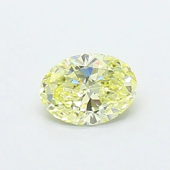 0.36ct OVAL Fancy Light Yellow VS1 Coloured Lab diamond