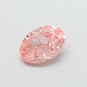 1.1ct OVAL Fancy Vivid Pink VVS1 Coloured Lab diamond