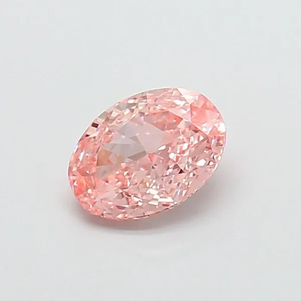 1.1ct OVAL Fancy Vivid Pink VVS1 Coloured Lab diamond