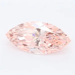 1.26ct MARQUISE Fancy Vivid Pink VVS2 Coloured Lab diamond