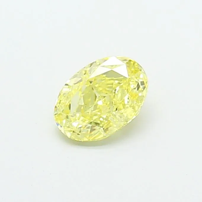 1.02ct OVAL Fancy Intense Yellow VS1 Coloured Lab diamond